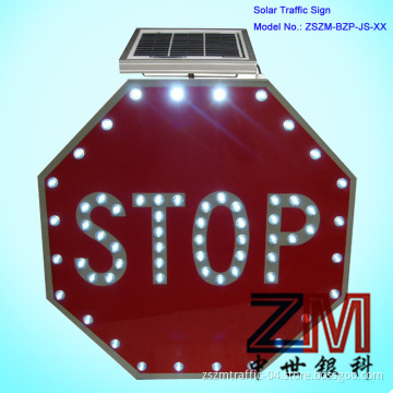 Solar LED Warning Stopped Traffic Sign / Road Sign / Traffic Safety Sign